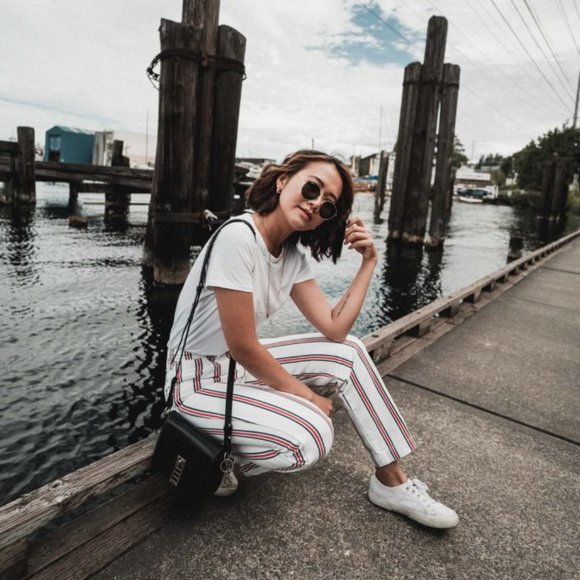 Reformation Denim - REFORMATION Roper Jeans Grenada Stripe {SS31}